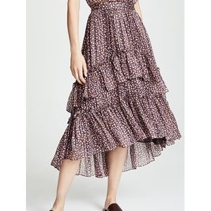 Ulla Johnson Maria Skirt in Cocoa